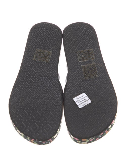 Tory Burch Rubber Floral Print Flip Flops