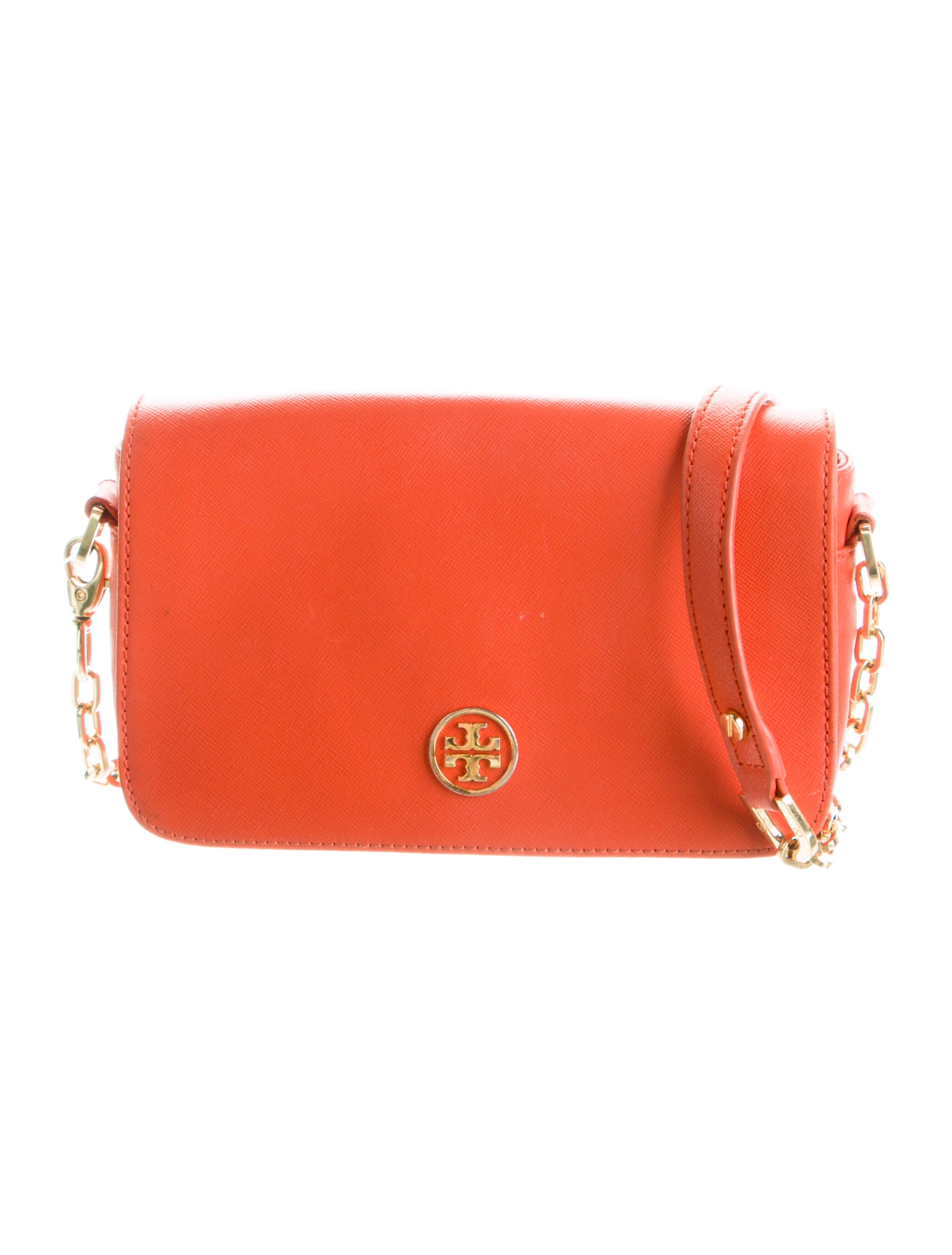 Tory Burch Leather Crossbody Bag Orange Crossbody Bags, Handbags