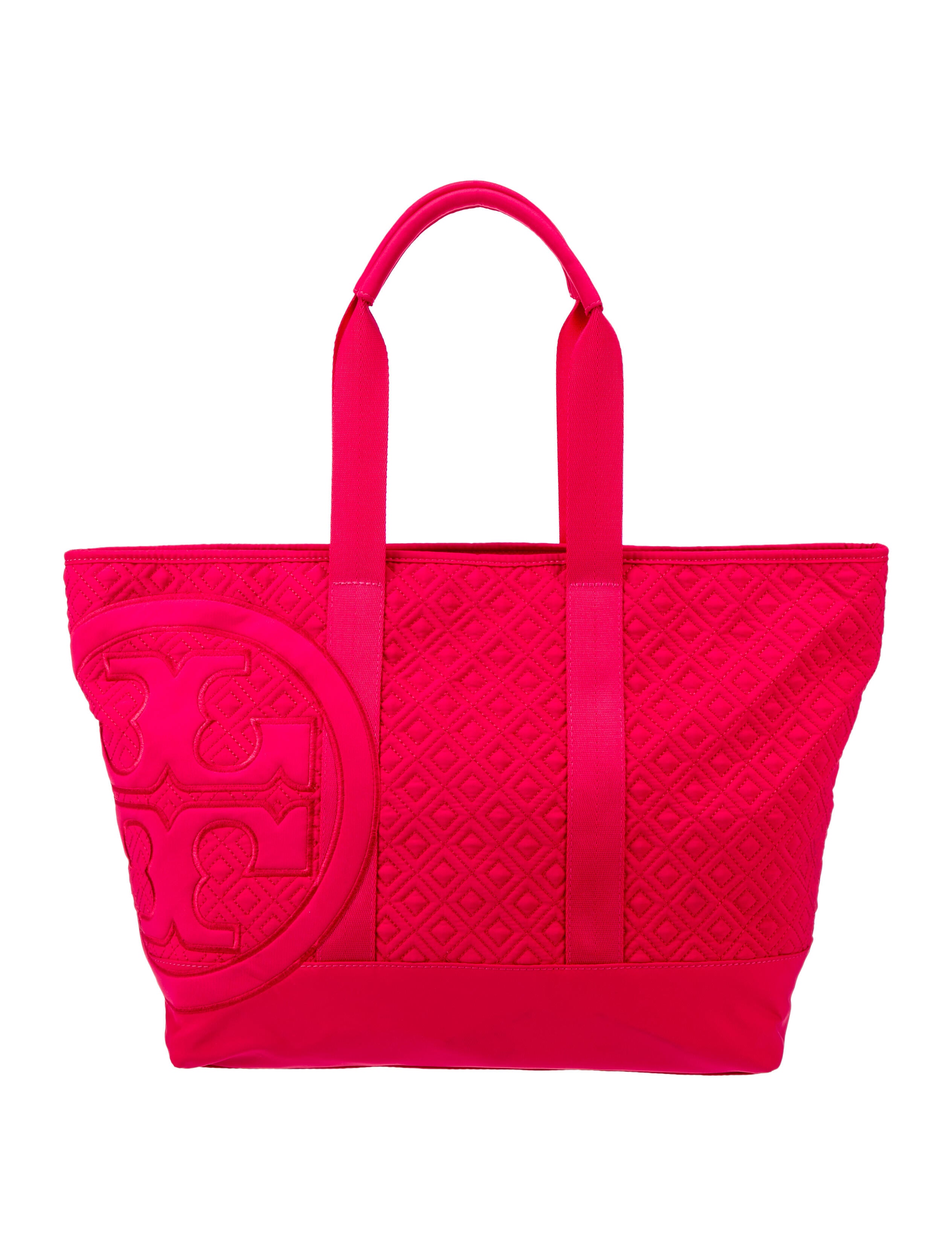 Tory Burch Quilted Nylon Tote Pink Totes, Handbags WTO564215 The