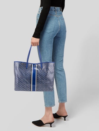 Tory Burch Coated Canvas Tote Bag