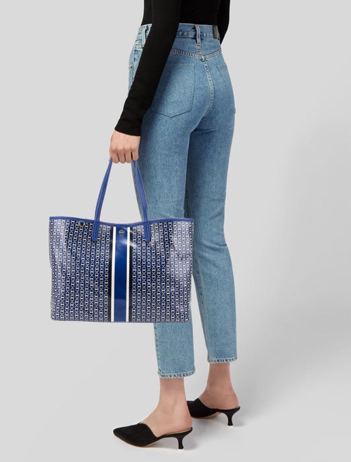 Tory Burch Coated Canvas Tote Bag