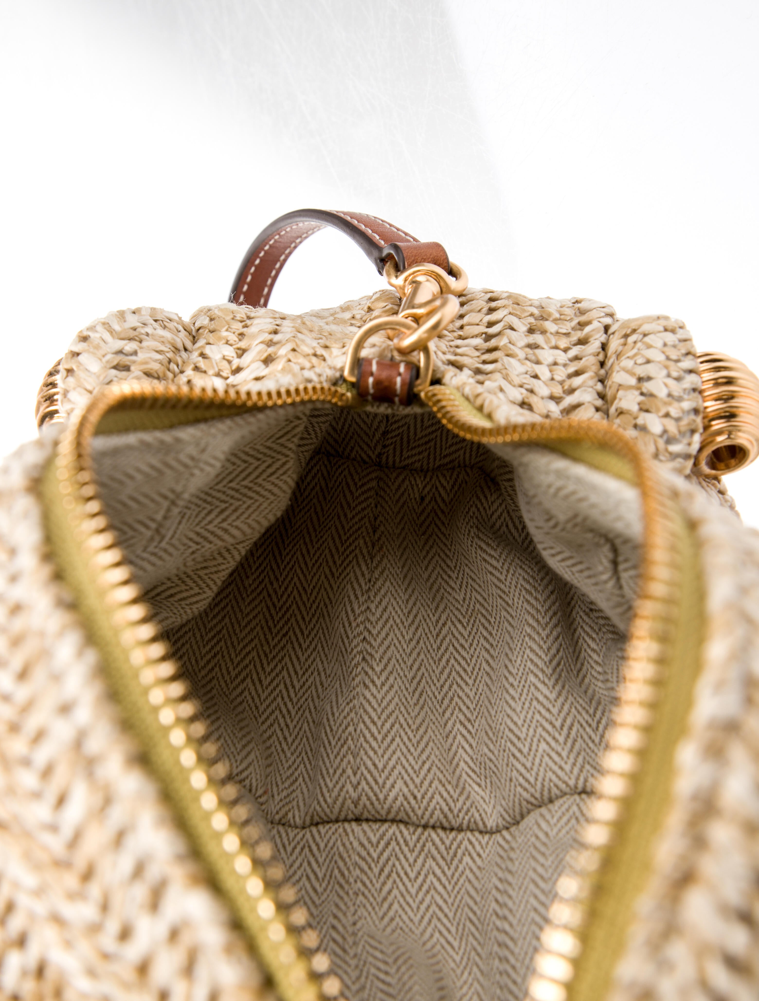 Tory Burch Raffia Tory The Toad Bag w/ Tags - Neutrals Crossbody