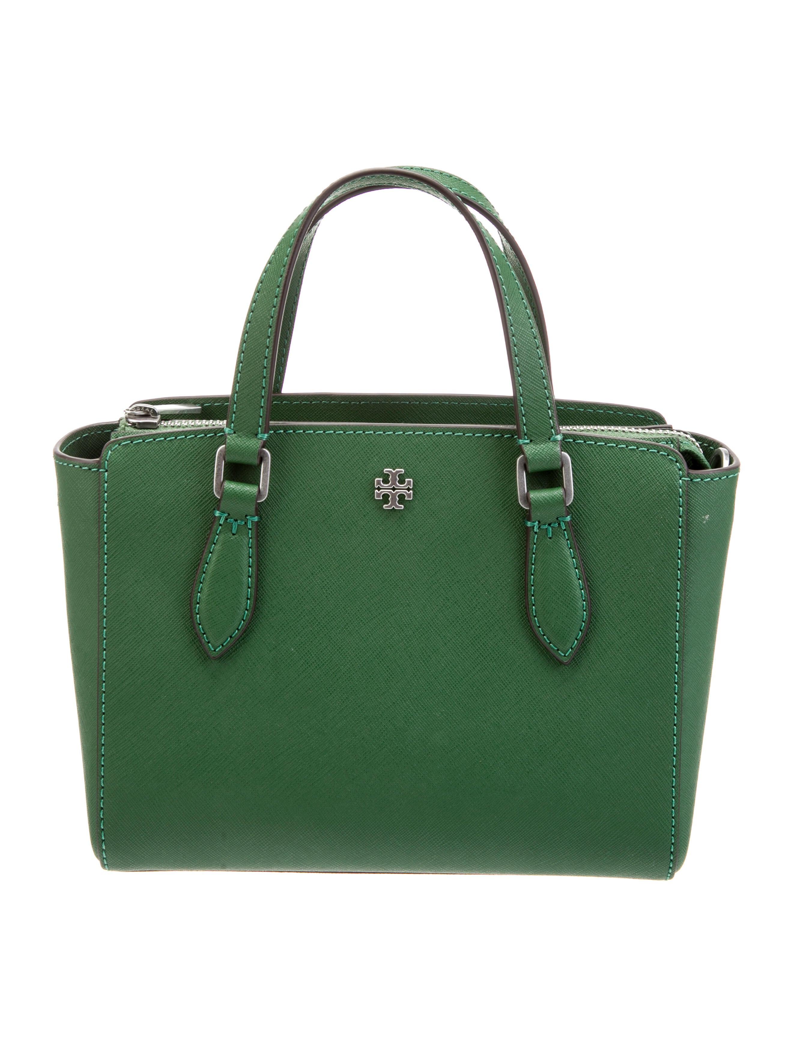 Tory Burch Coated Canvas Crossbody Bag Green Crossbody Bags, Handbags