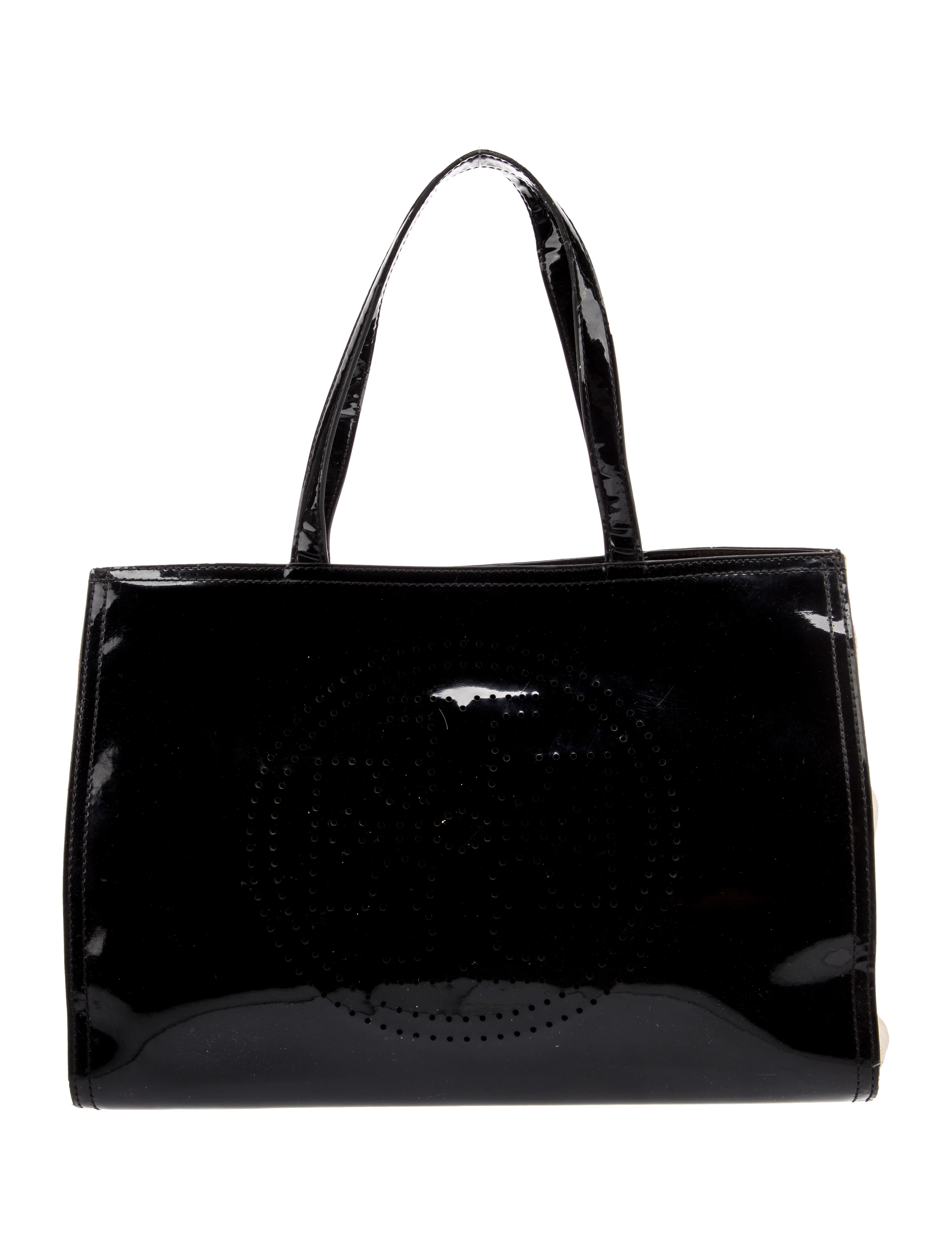 Tory Burch Patent Leather Tote Bag Black Totes, Handbags WTO574434
