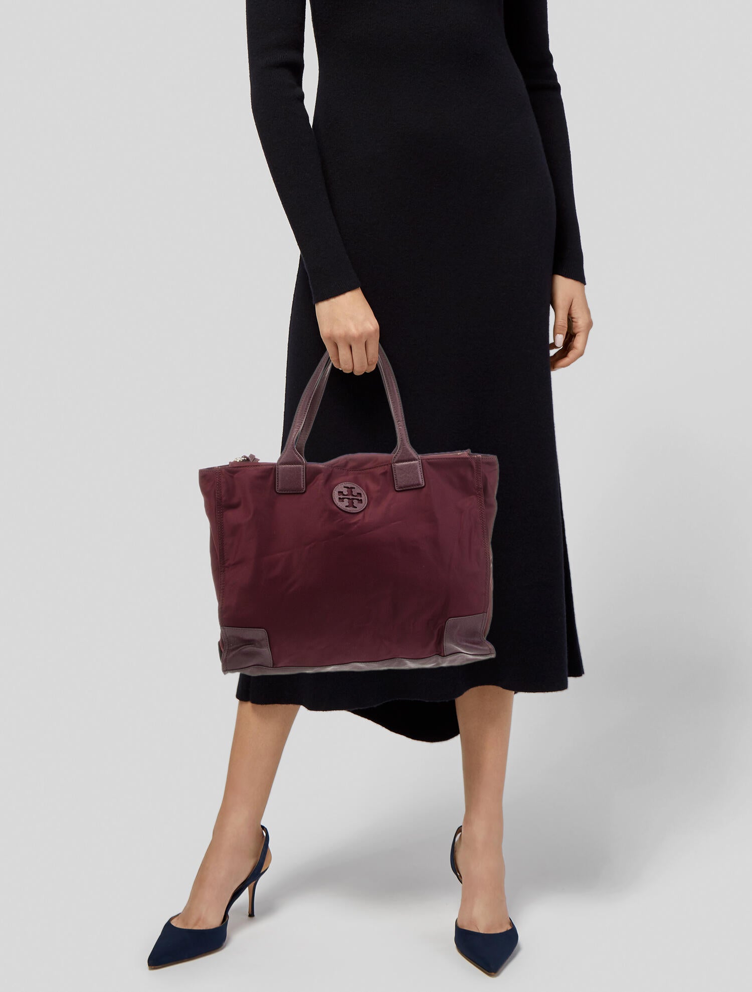 TORY BURCH ELLA PORT NYLON FLAP BURGUNDY-BACKPACK Tory Burch Women main image 3