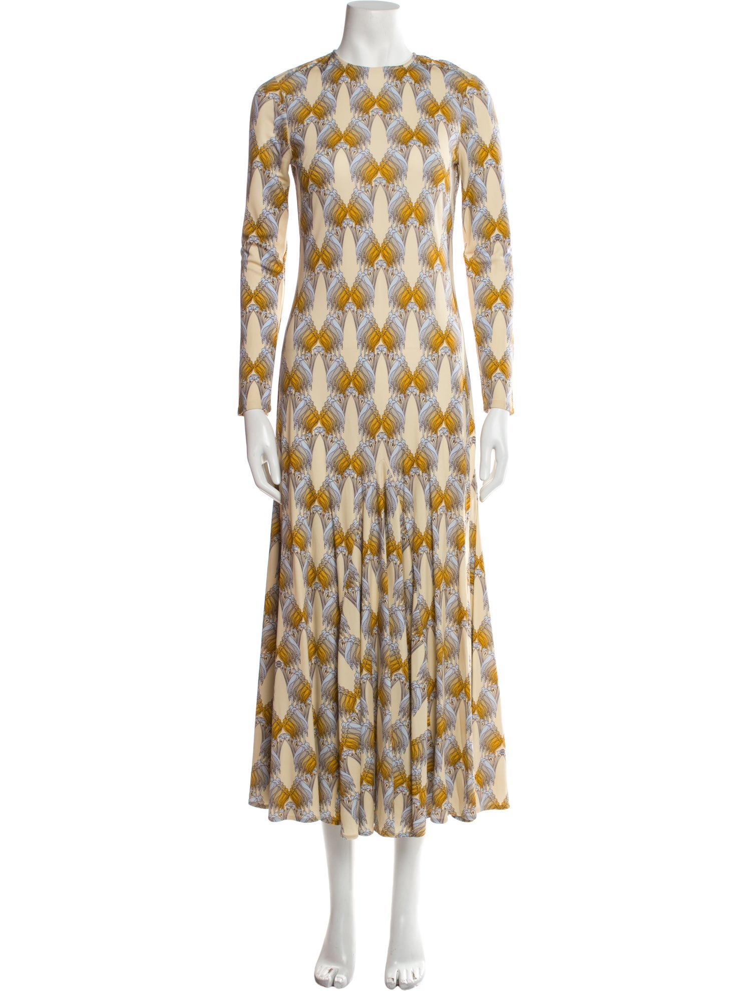 TORY BURCH ワンピース 服 Printed twill midi dress1028897 TORY BURCH ワンピース 服 Printed twill midi dress1028897