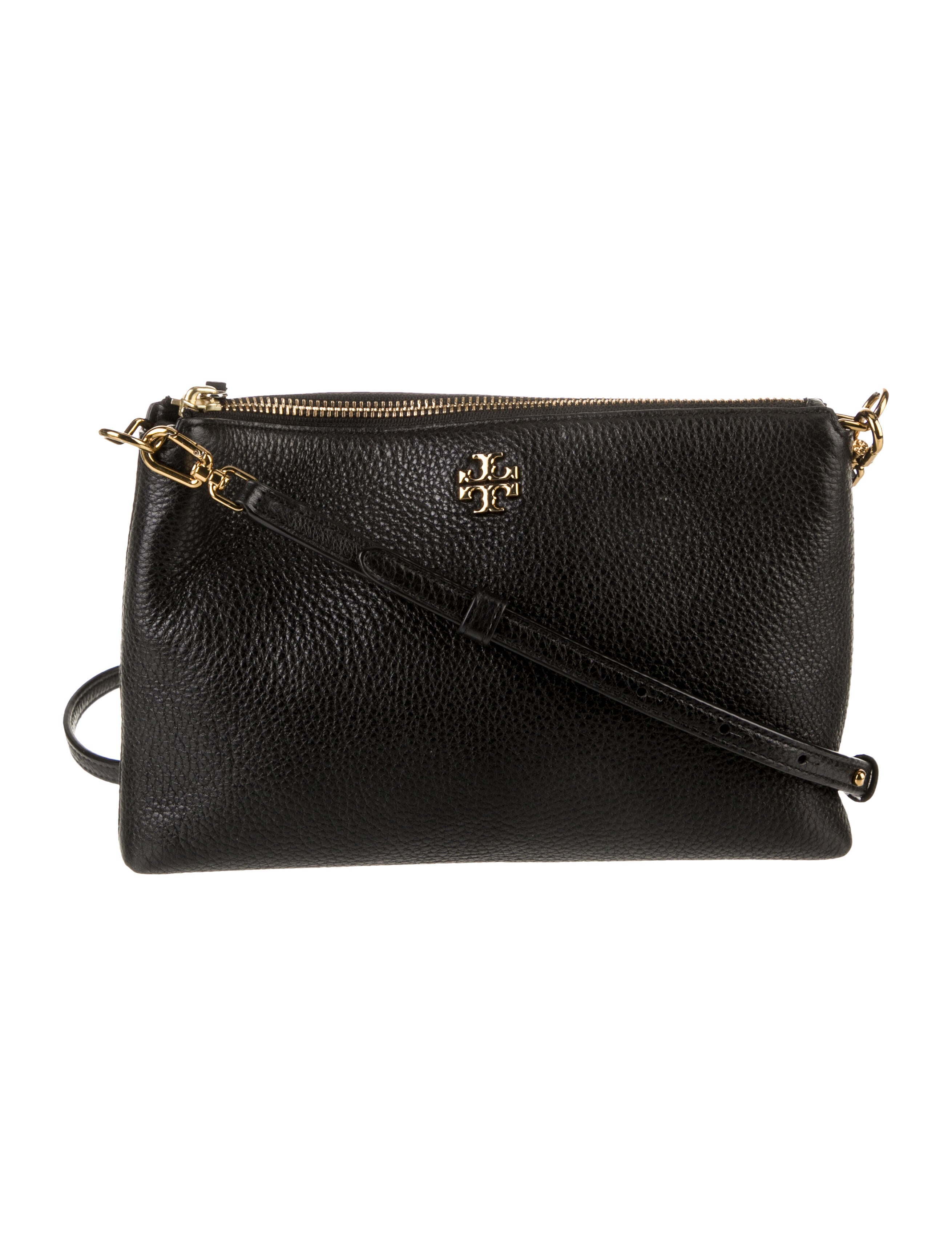 Tory Burch Grained Leather Crossbody Bag Black Crossbody Bags