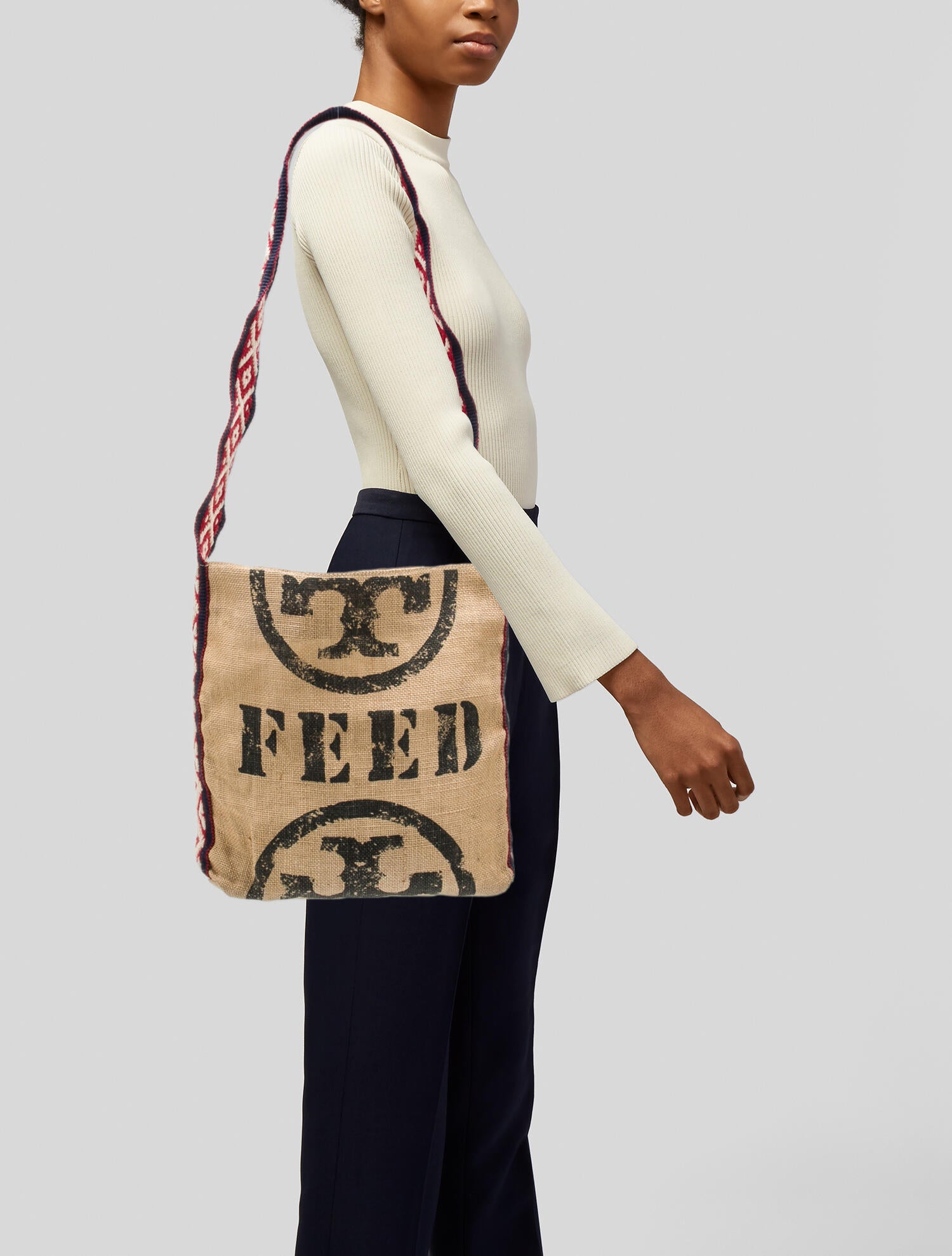Tory Burch Jute Coated Crossbody Bag Neutrals Crossbody Bags