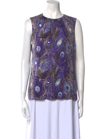 Tory Burch Silk Paisley Print Blouse