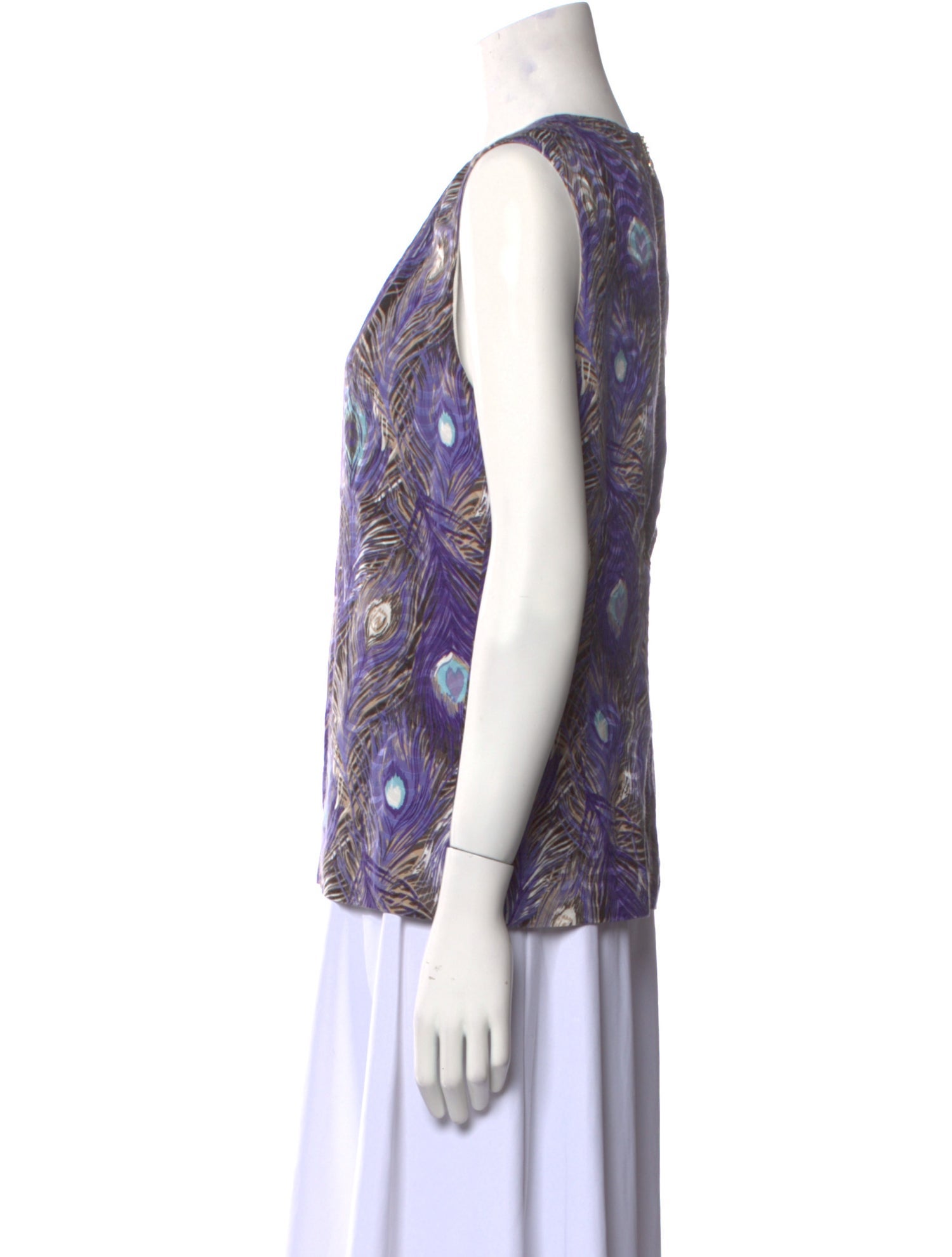 Tory Burch Silk Paisley Print Blouse