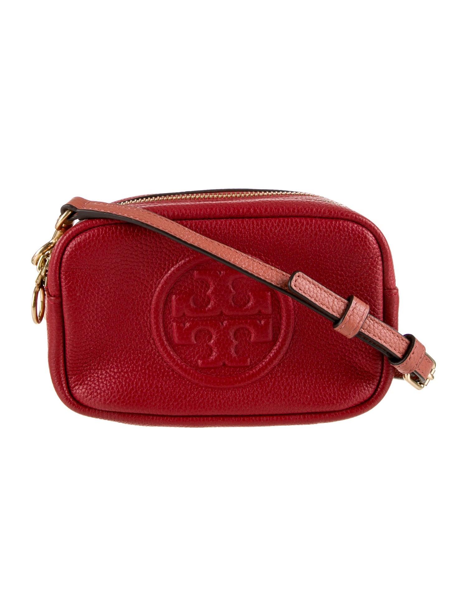 Tory Burch Leather Logo Crossbody Bag Red Crossbody Bags, Handbags