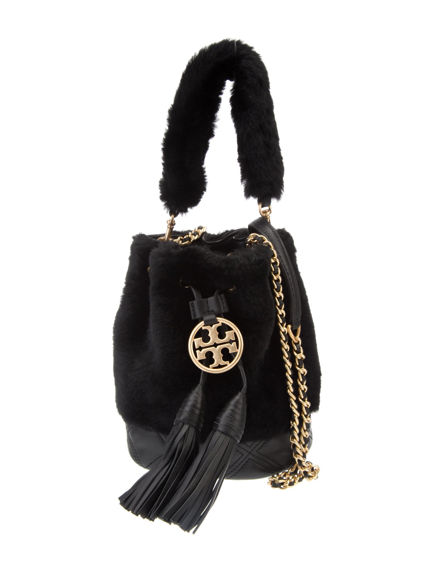 Tory Burch Faux Fur Crossbody Bag Black Crossbody Bags, Handbags