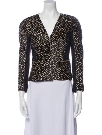 Tory Burch Printed Fur Jacket