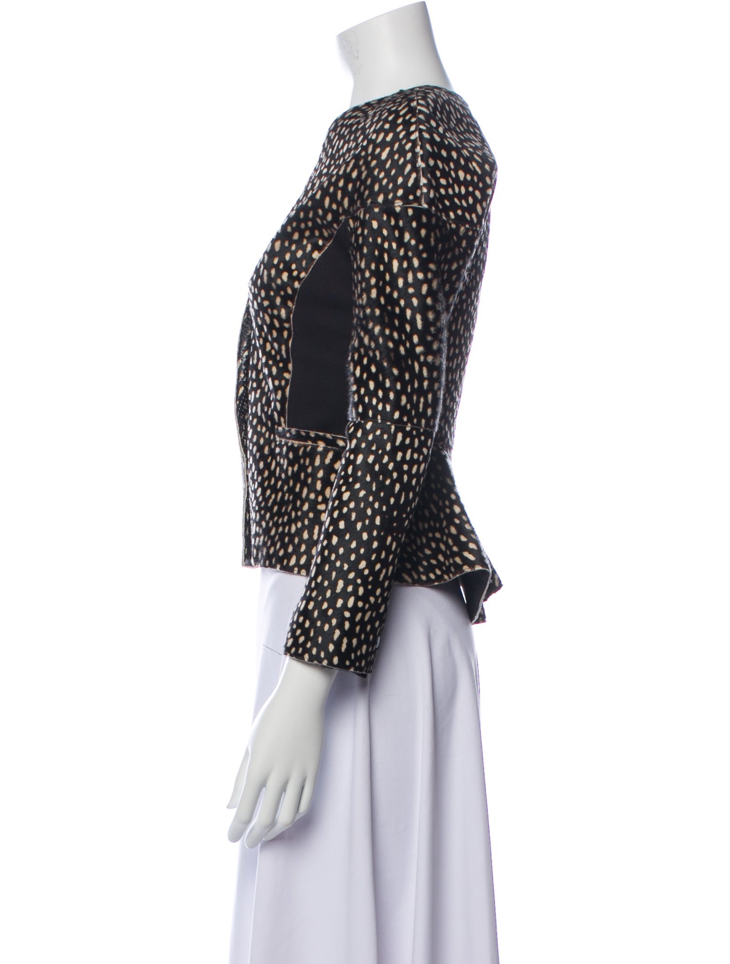 Tory Burch Printed Fur Jacket