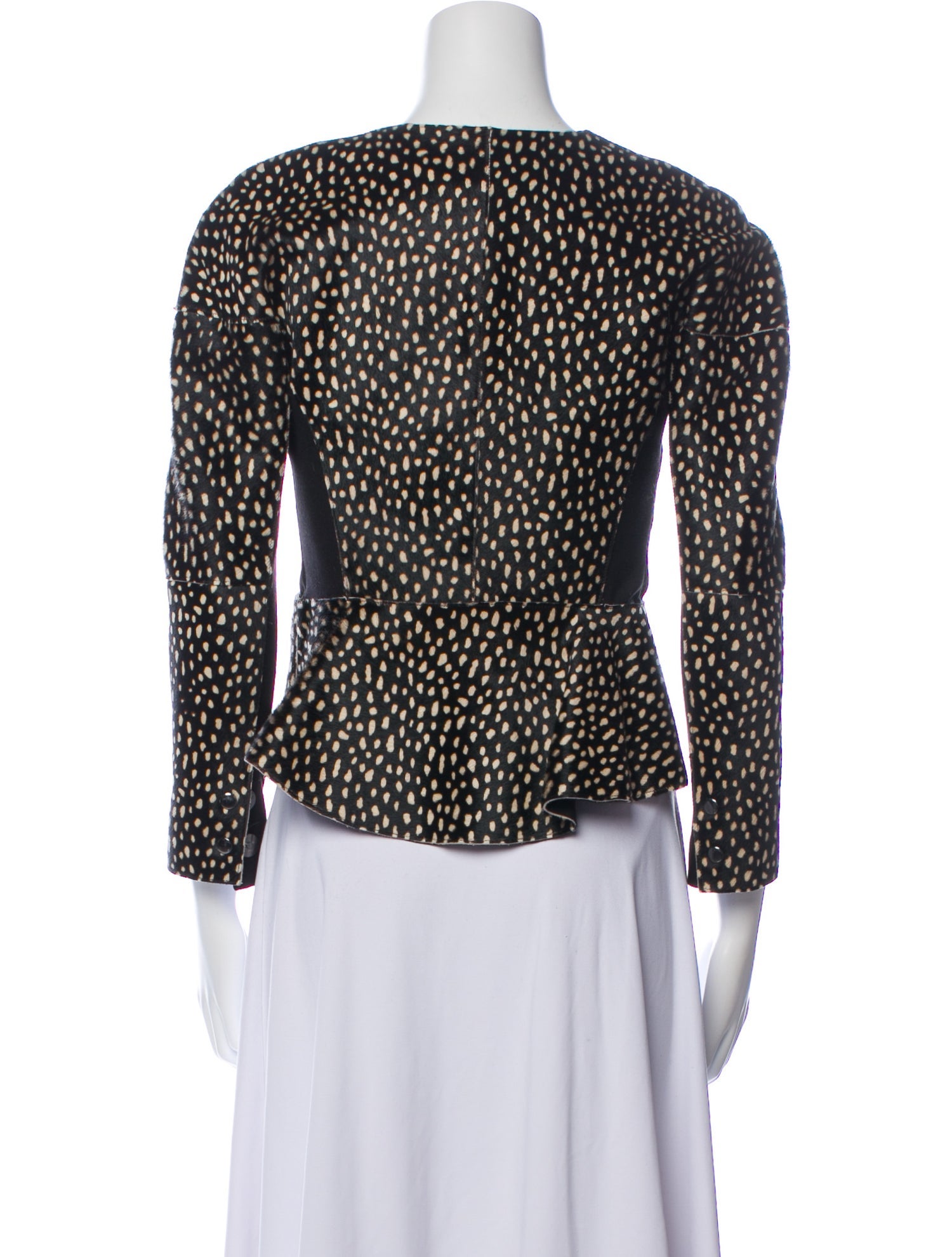 Tory Burch Printed Fur Jacket