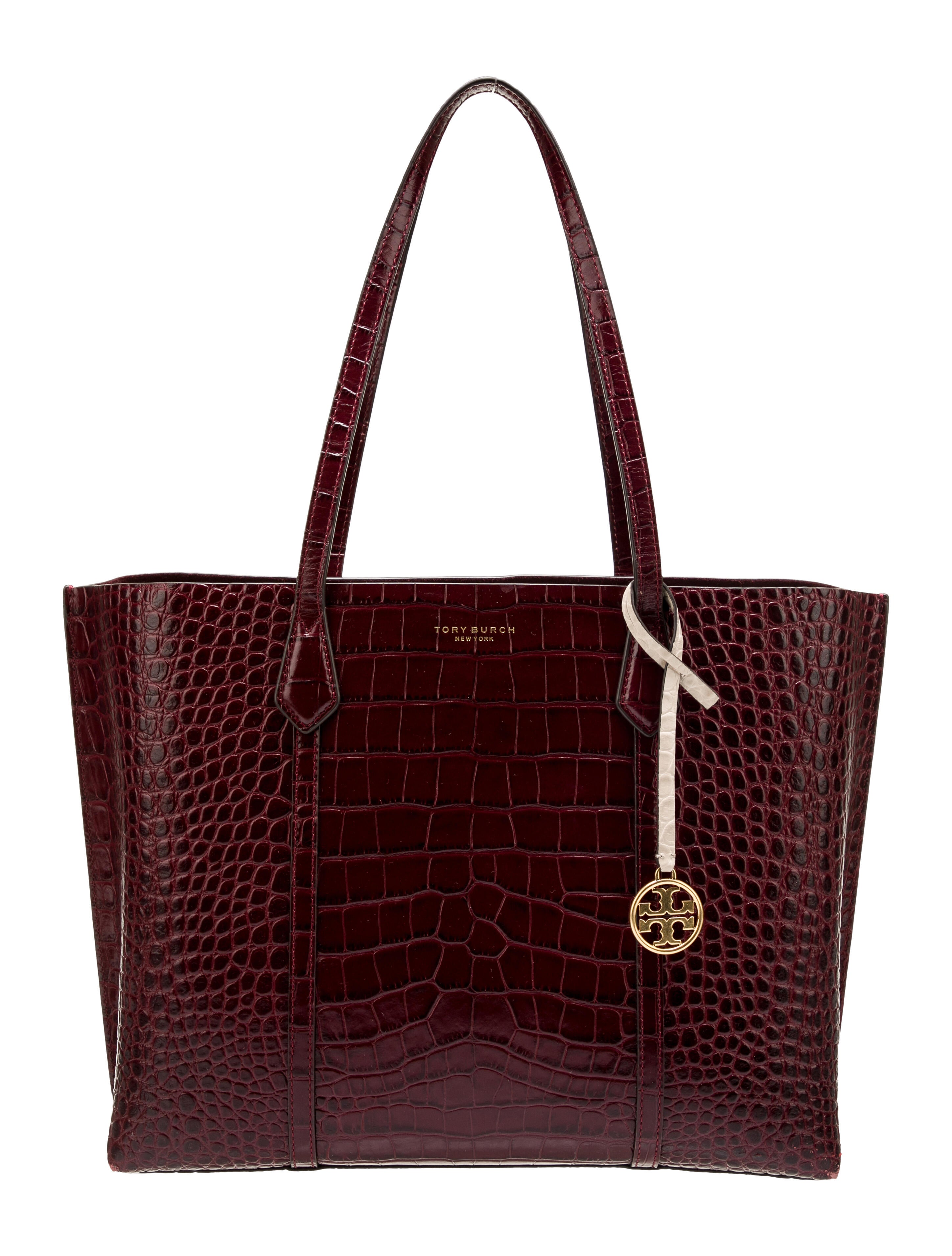 Tory Burch Crocodile Tote Bag