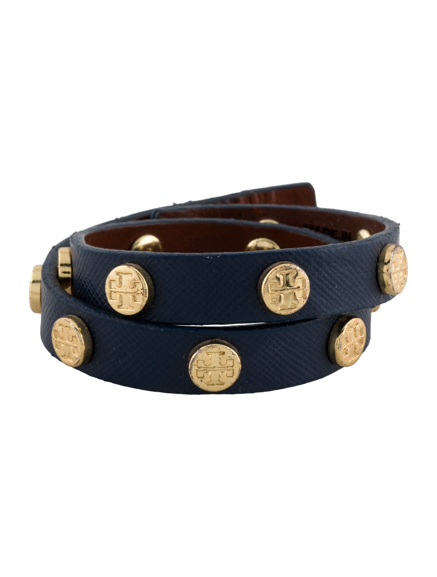 Tory Burch Leather Double Wrap Bracelet Wrap, Bracelets WTO177658