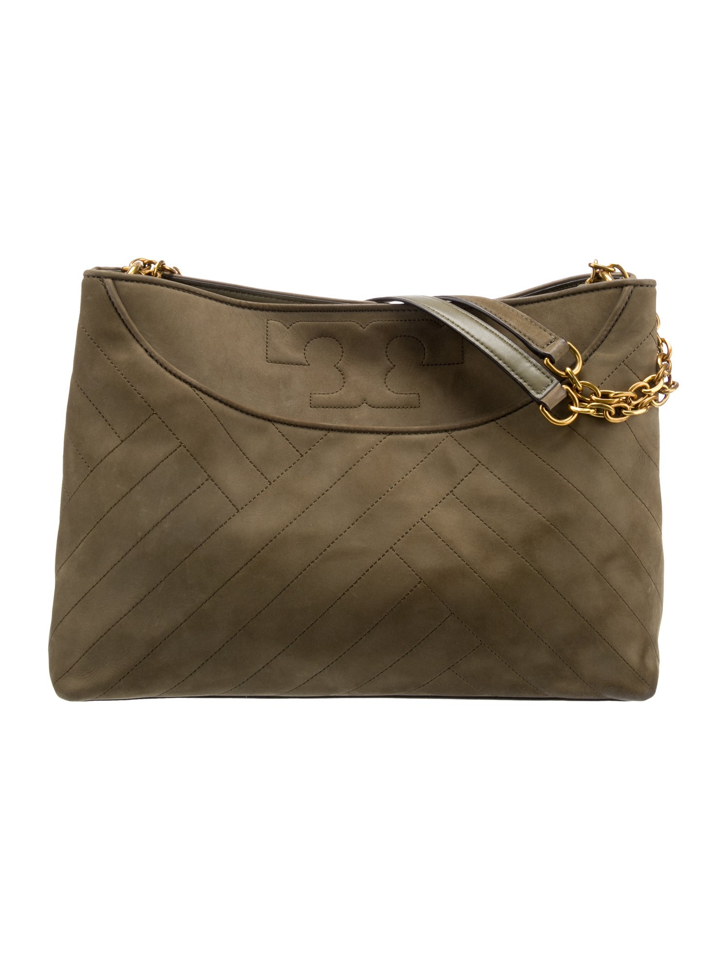 Tory Burch Suede Shoulder Bag Green Shoulder Bags, Handbags