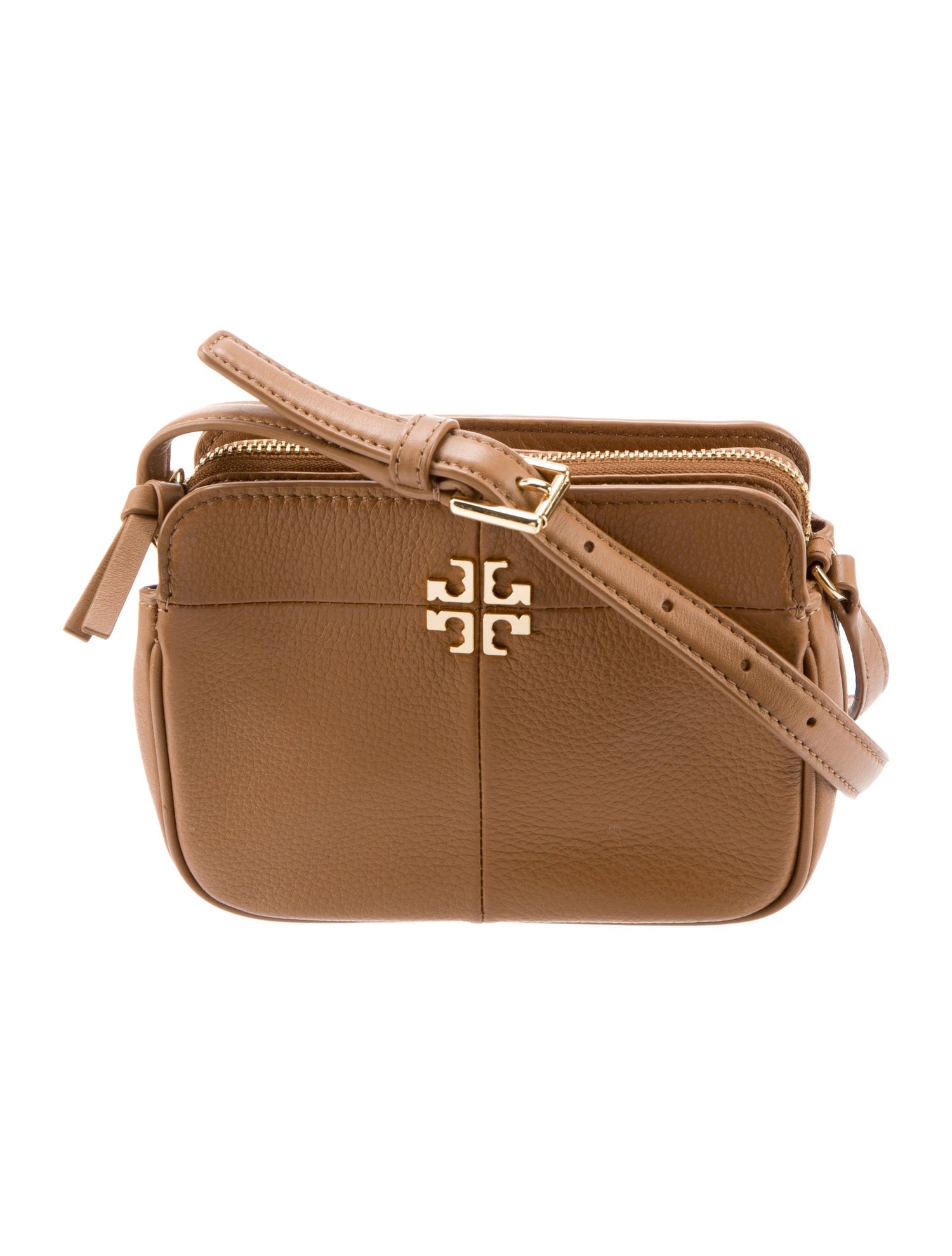 Tory Burch leather crossbody bag Brown Crossbody Bags, Handbags