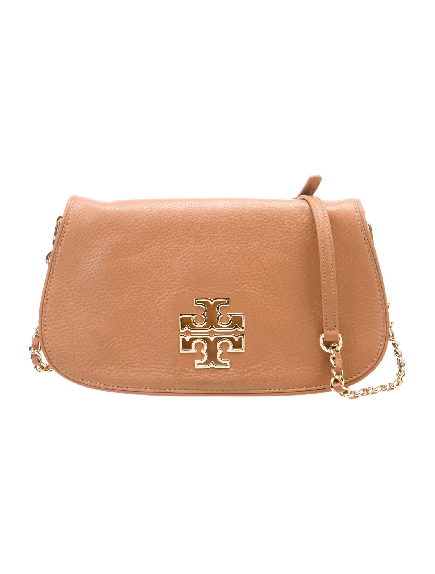 Tory Burch Logo Leather Crossbody Bag Brown Crossbody Bags, Handbags