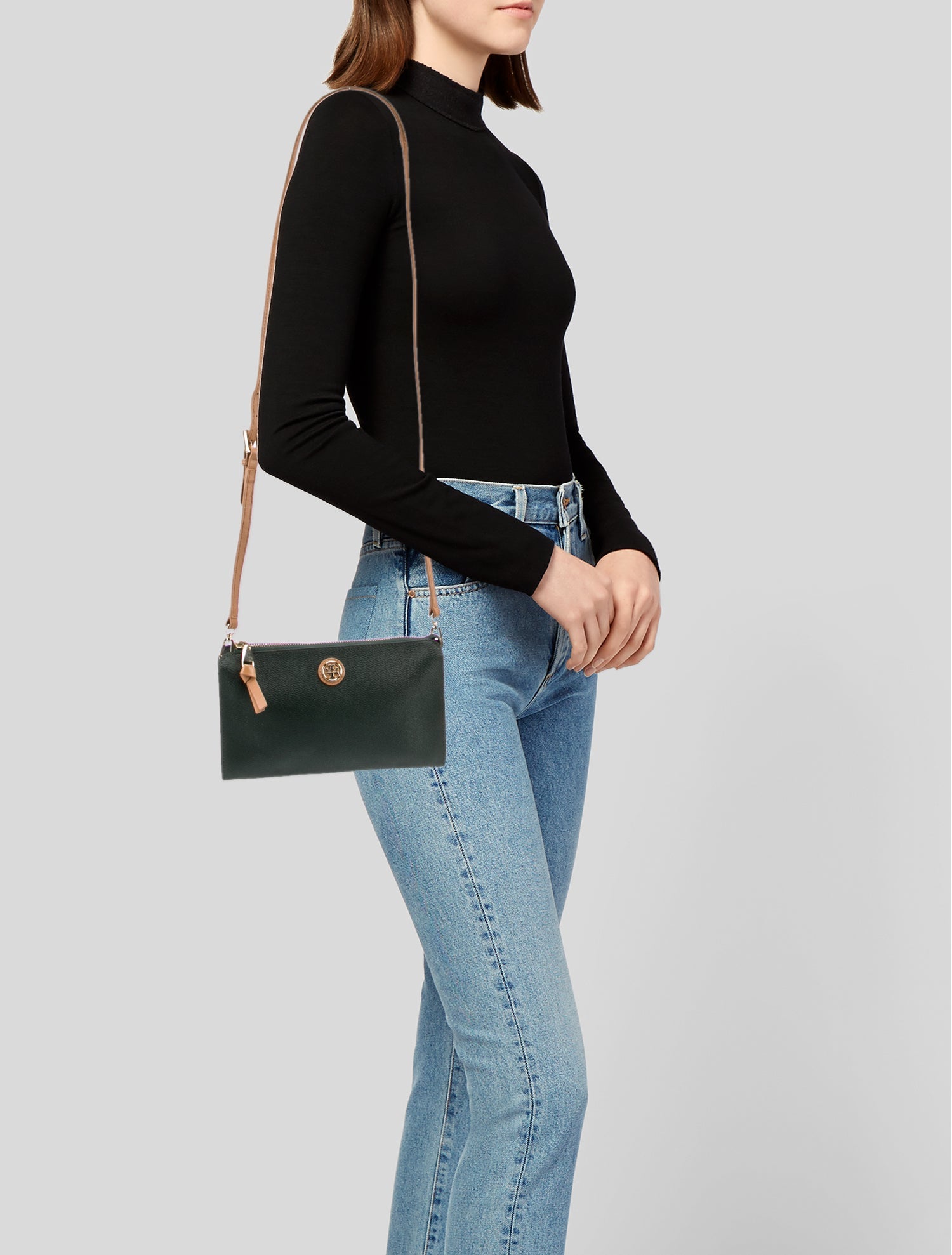 Tory Burch Coated Canvas Crossbody Bag