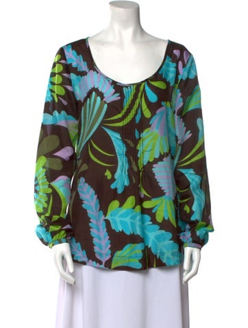 Tory Burch Tops Silk Printed Blouse US 10 | L