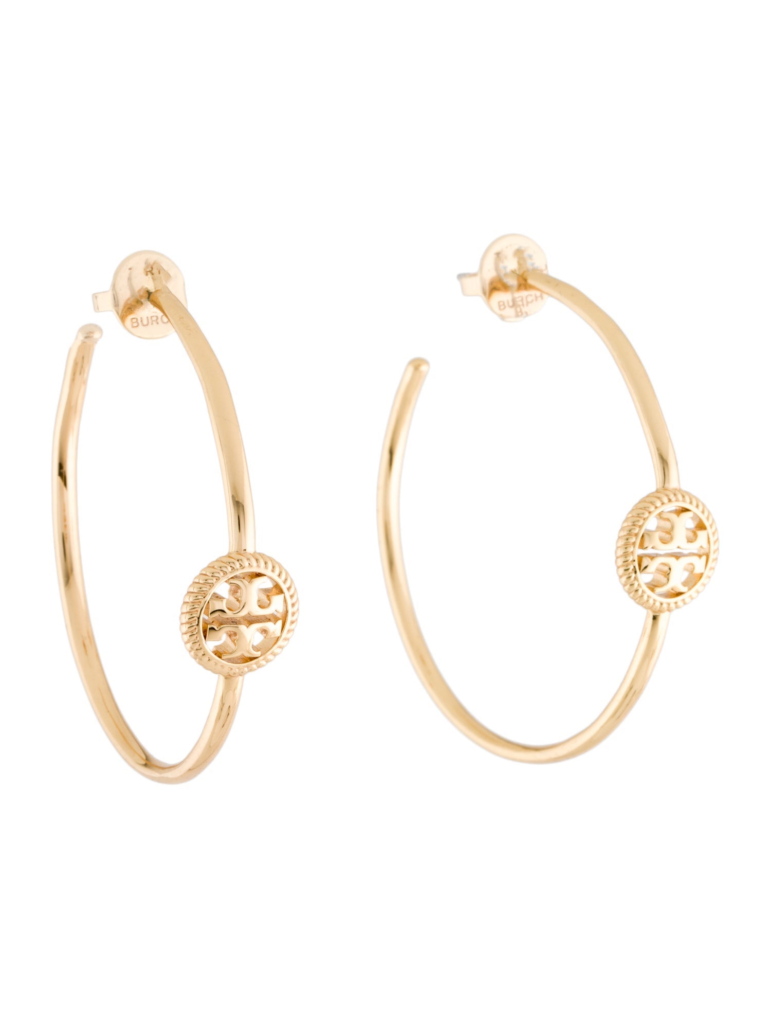 SALE!!【TORY BURCH】ROPE LOGO CUFF AND EARRING SET♪可愛い♪ Tory Burch Rope Logo Hoop Earrings - Gold-Tone Metal Hoop