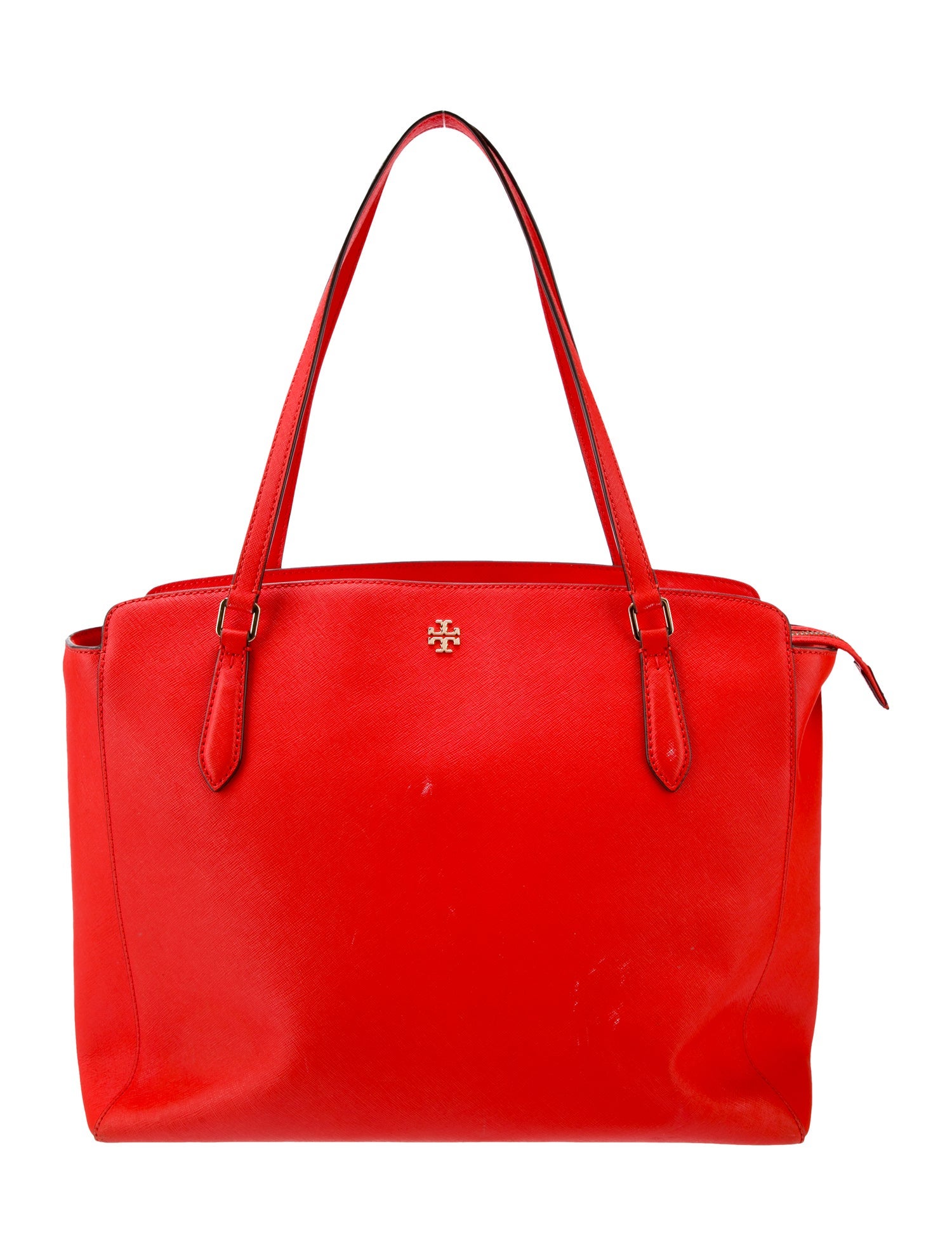 Tory Burch Saffiano Leather Tote Bag Red Totes, Handbags WTO642312
