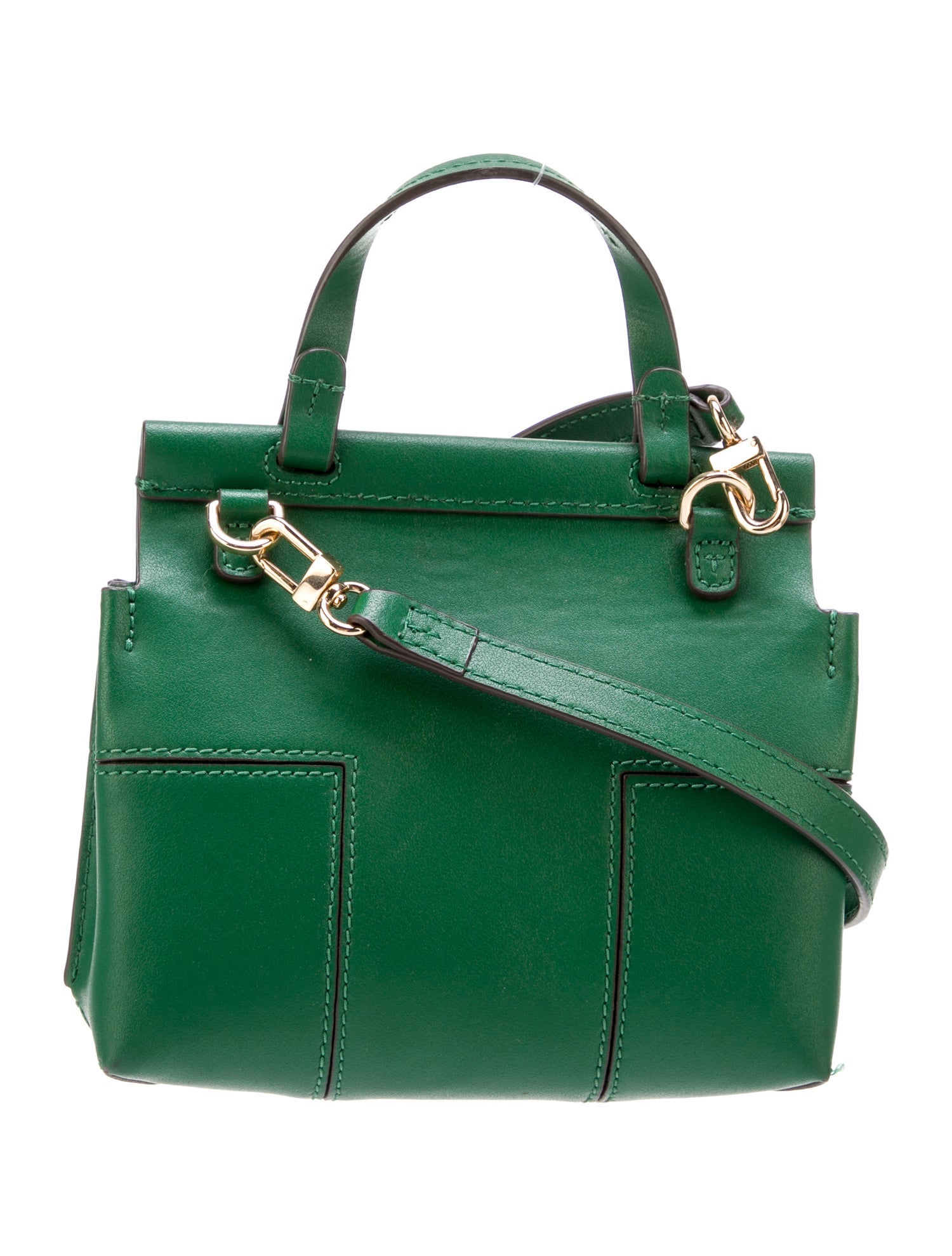 Tory Burch Leather Crossbody Bag - Green Crossbody Bags, Handbags