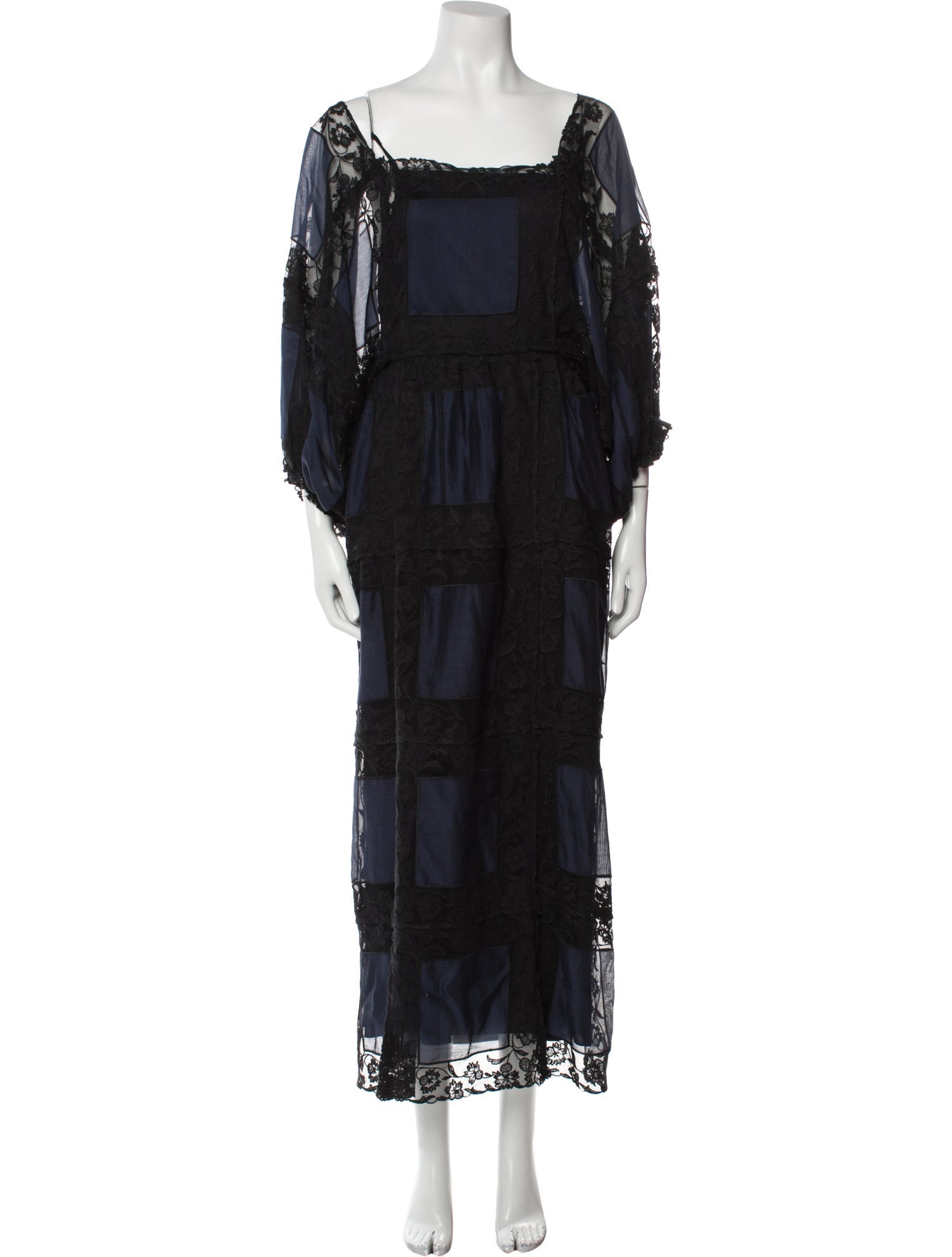 Tory Burch Square Neckline Long Dress w/ Tags