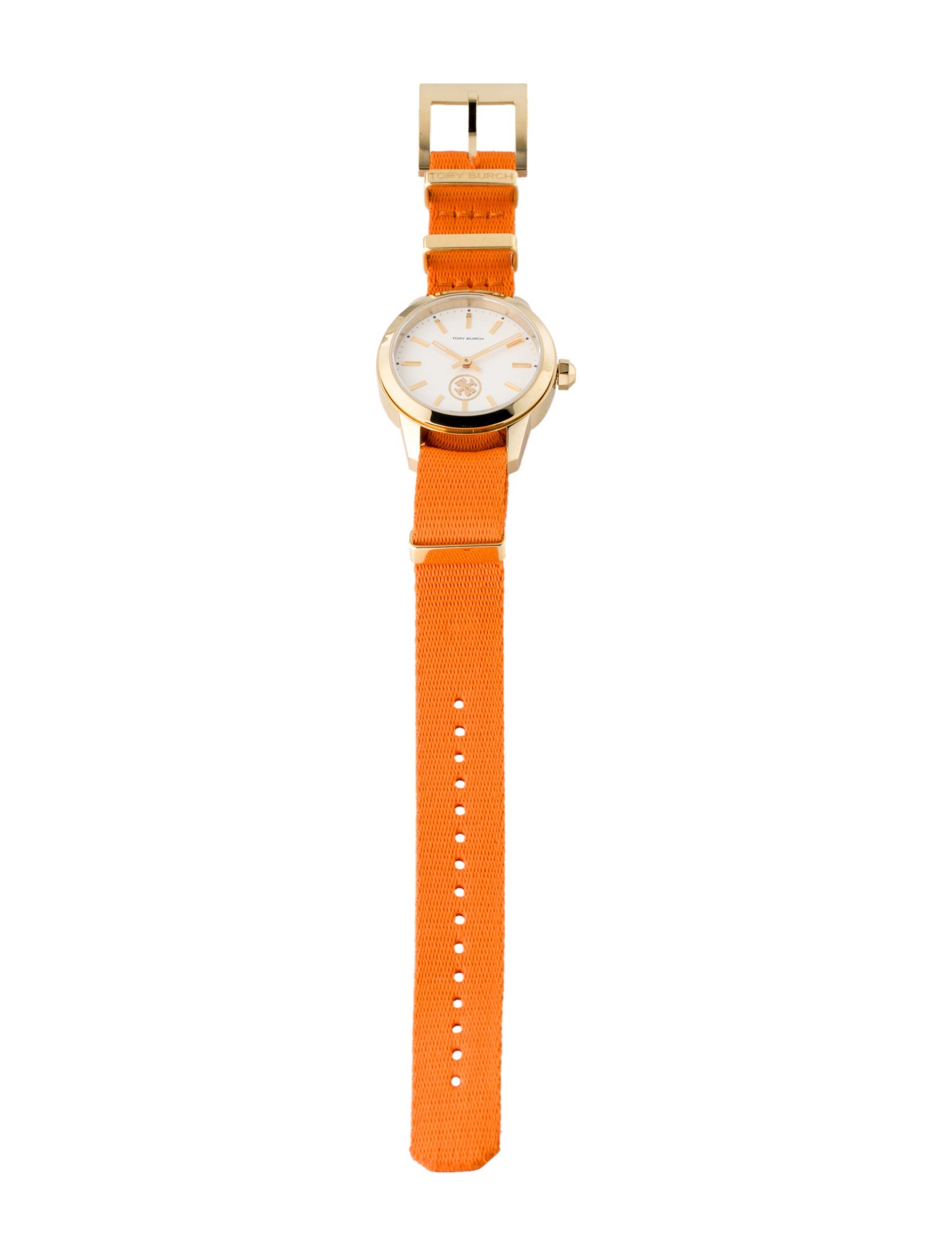 TORY BURCH オレンジレザーバンド腕時計 Tory Burch Collins Watch - TB1210 | The RealReal