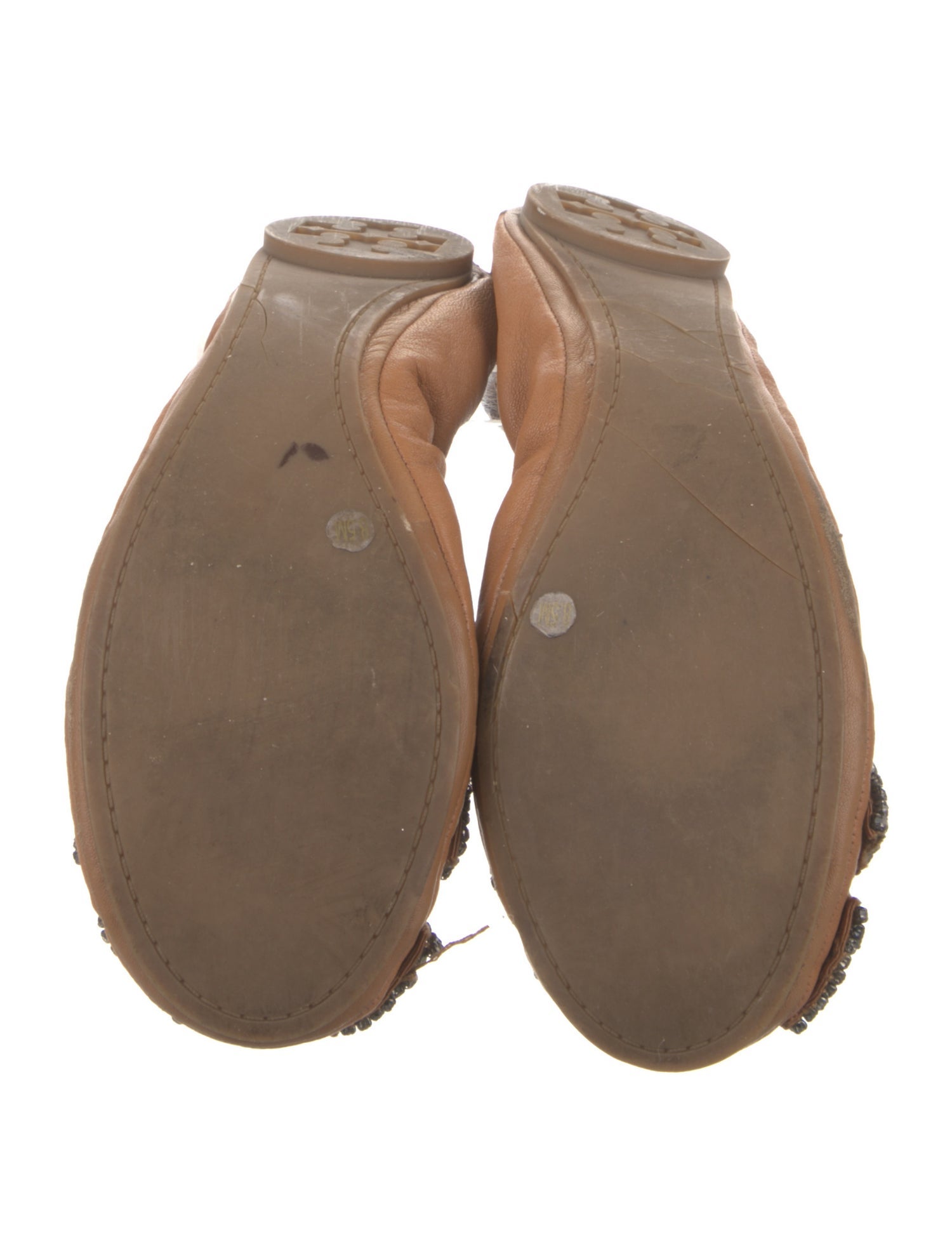 Tory Burch Leather Printed Ballet Flats