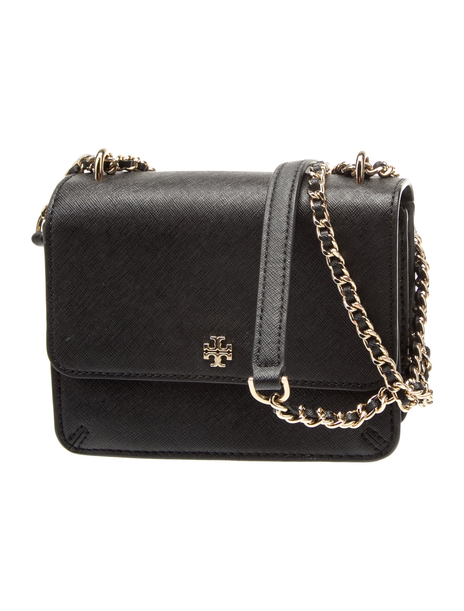 Tory Burch solid leather crossbody bag