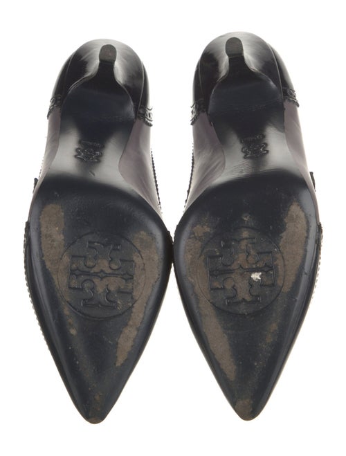 Tory Burch Leather Printed T-Strap Pumps