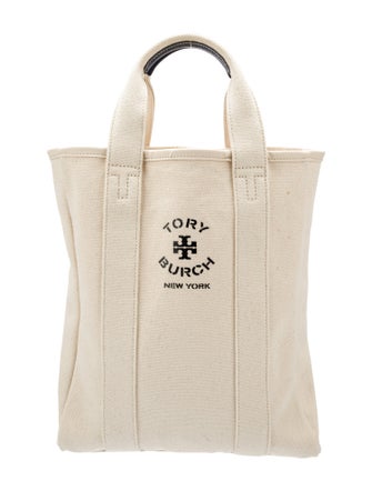 Tory Burch Canvas Patterned Handle Bag