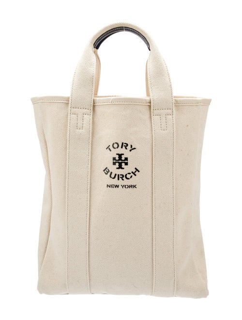 Tory Burch Canvas Patterned Handle Bag