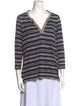 Tory Burch Silk Striped Top