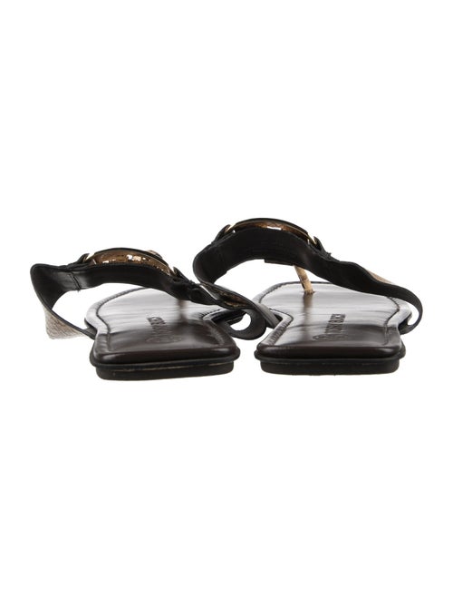 Tory Burch Embossed Leather Printed Slides