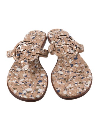 Tory Burch Floral Print Slides