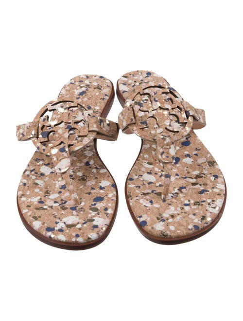 Tory Burch Floral Print Slides