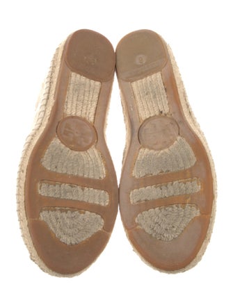 Tory Burch Lace Pattern Mesh Accents Espadrilles