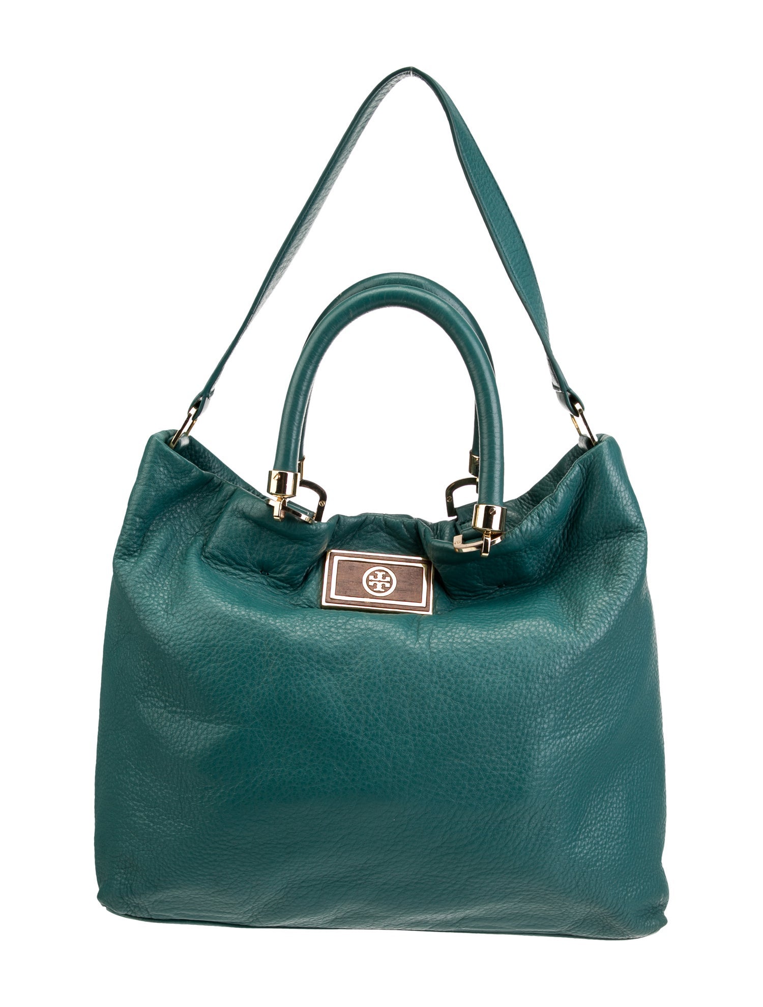 Tory Burch Leather Top Handle Bag Blue Handle Bags, Handbags