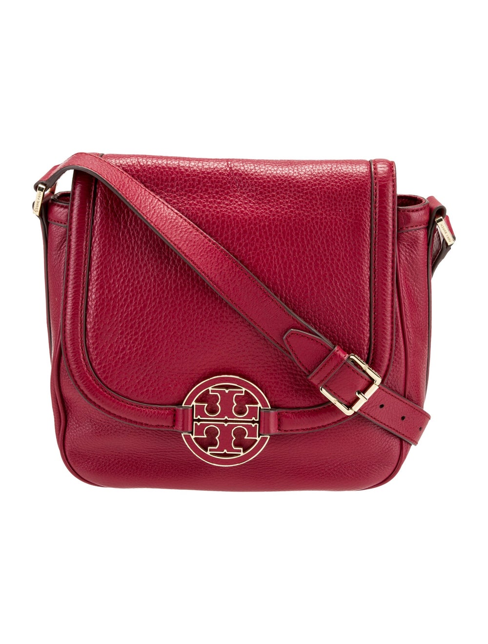 Tory Burch Leather Messenger Bag Red Crossbody Bags, Handbags