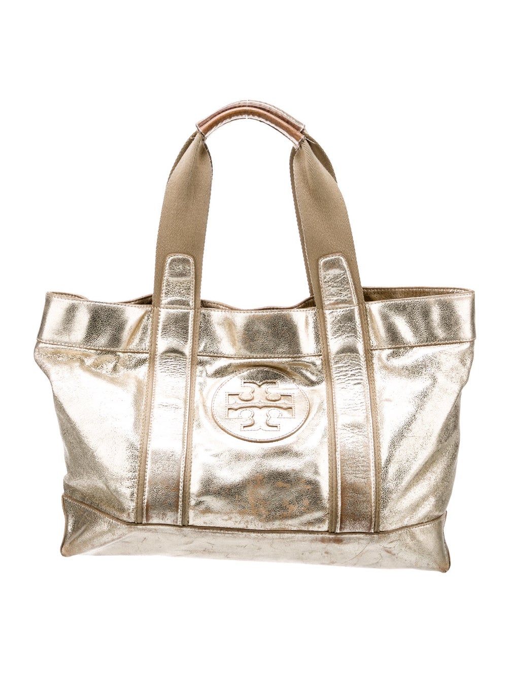 Tory Burch Leather Tote Gold Totes, Handbags WTO683054 The RealReal