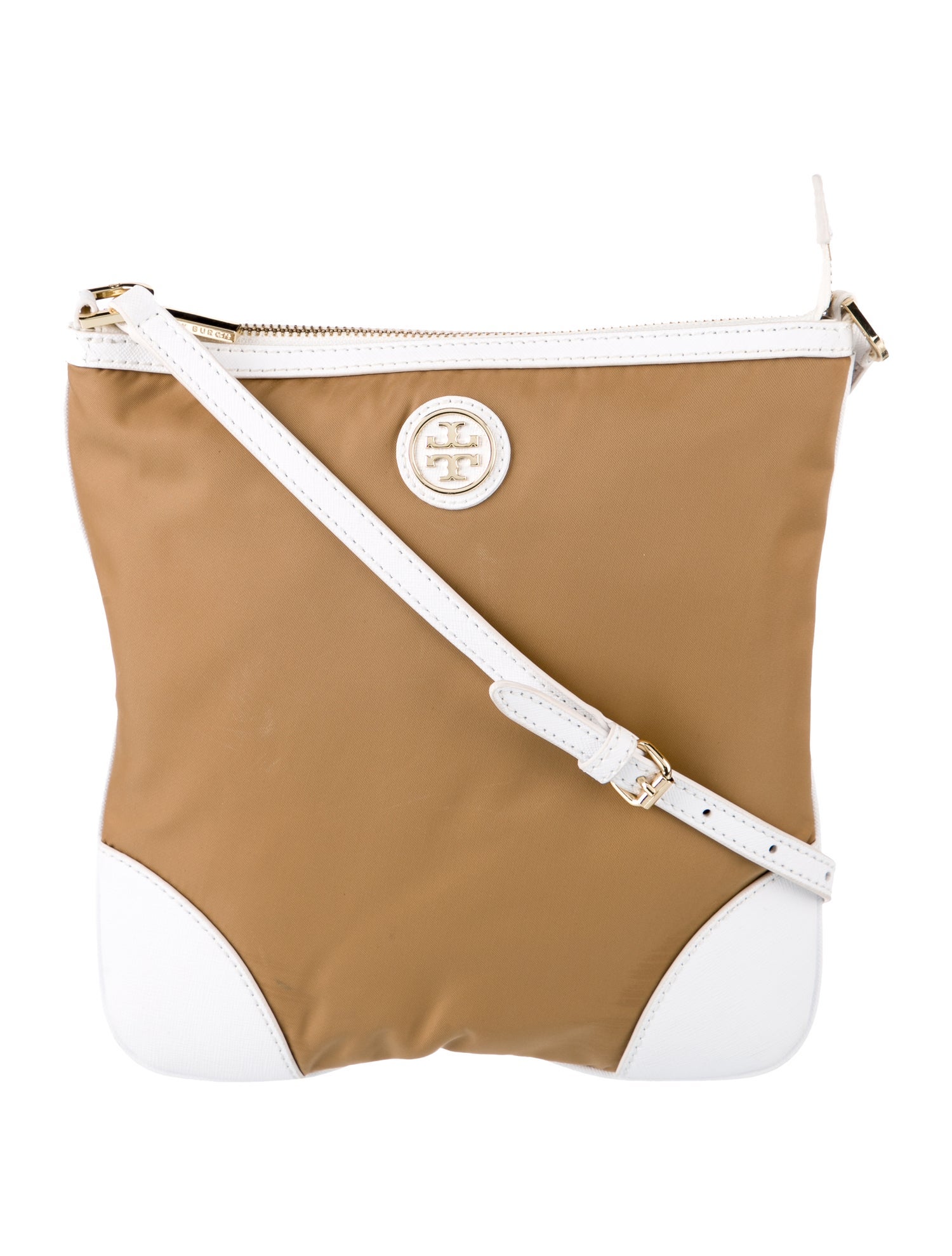 Tory Burch Nylon Messenger Bag Brown Crossbody Bags, Handbags