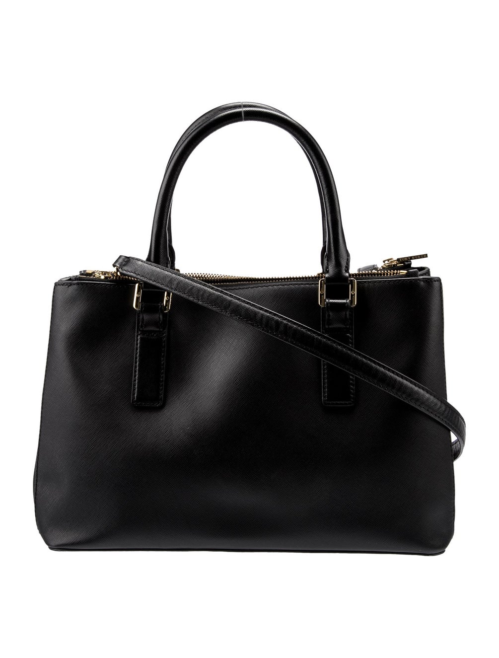 Tory Burch Saffiano Leather Shoulder Bag Black Crossbody Bags