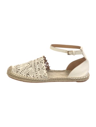 Tory Burch Leather Patterned Espadrilles