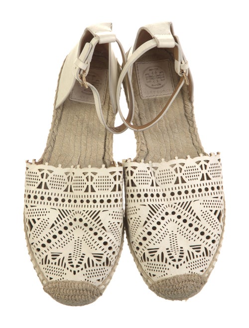 Tory Burch Leather Patterned Espadrilles