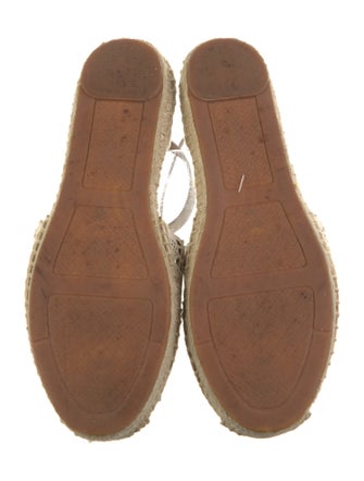Tory Burch Leather Patterned Espadrilles