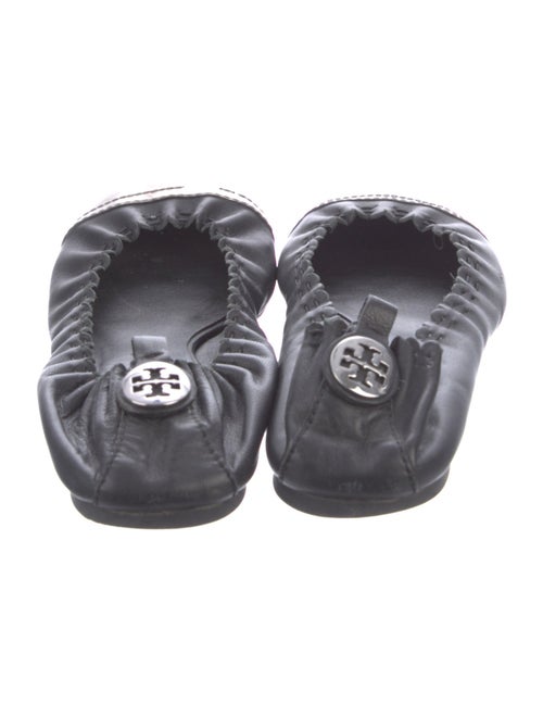 Tory Burch Leather Scalloped Accent Ballet Flats